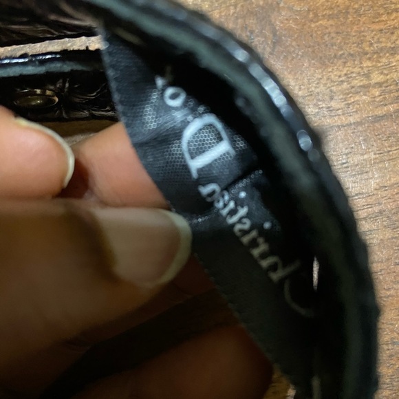 CHRISTIAN DIOR Vintage Patent Quilted Belt - Picture 7 of 15